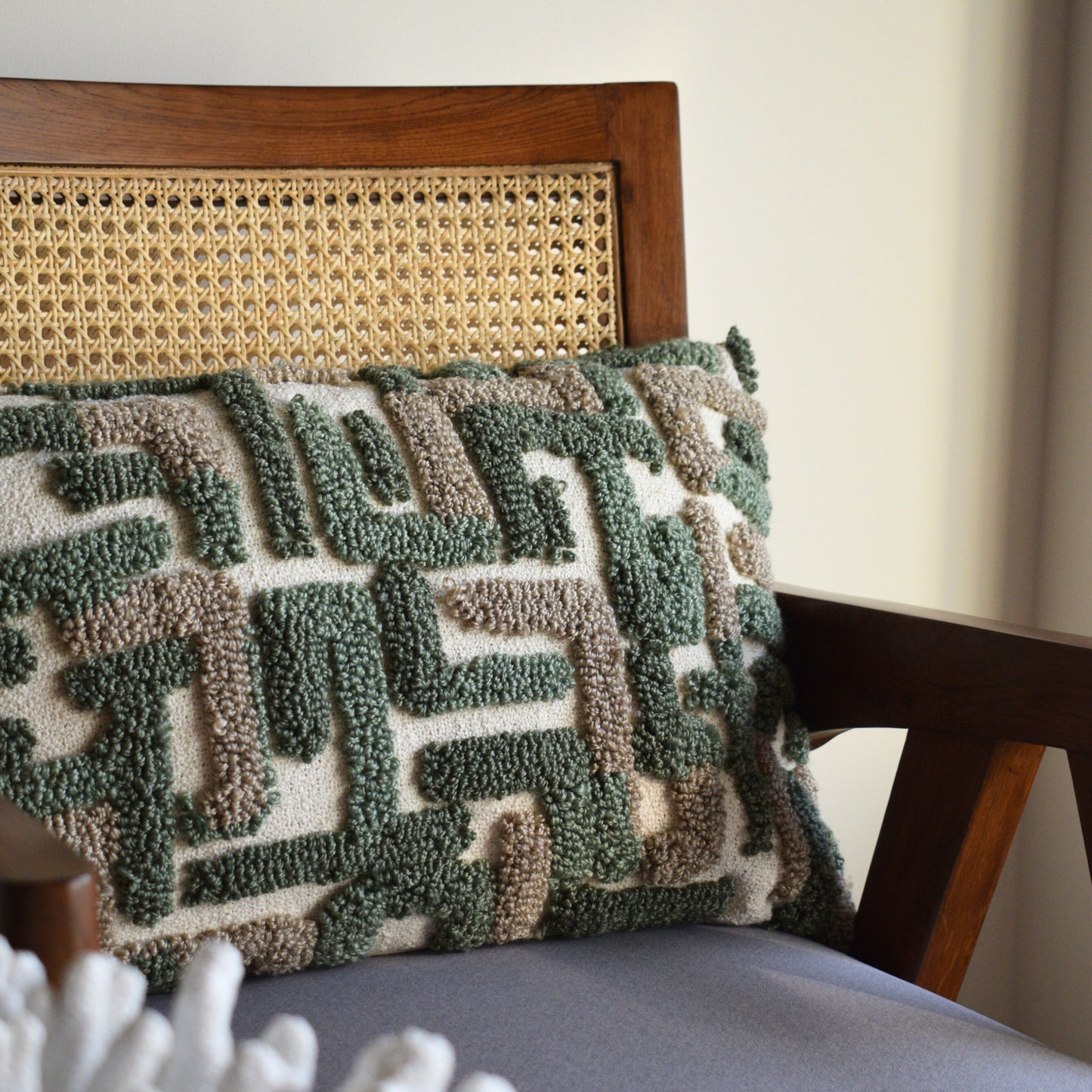 Forest Vein Cushion Cover (Green)