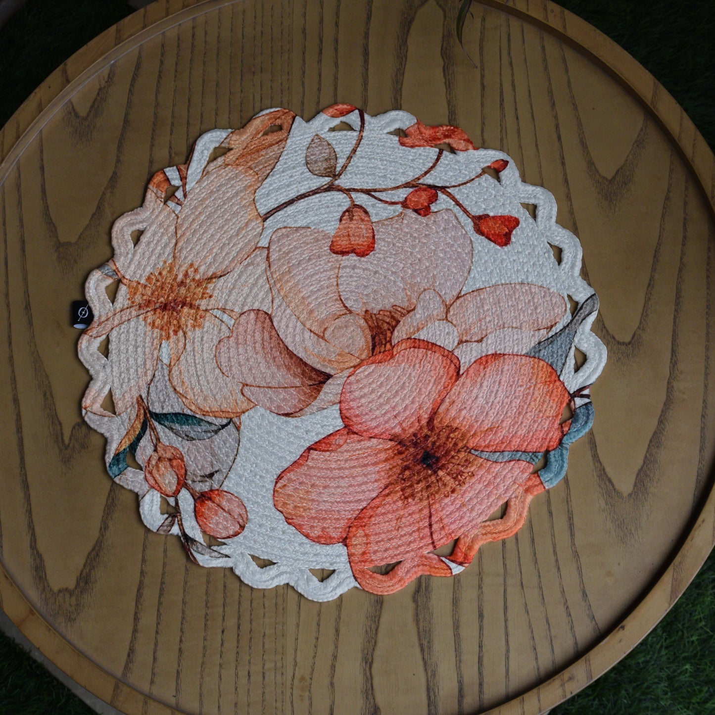 Scallop Bloom Table Mat (Flora-Peach)