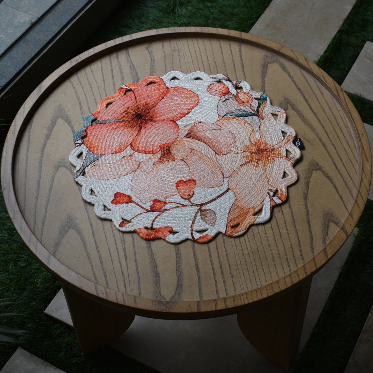Scallop Bloom Table Mat (Flora-Peach)