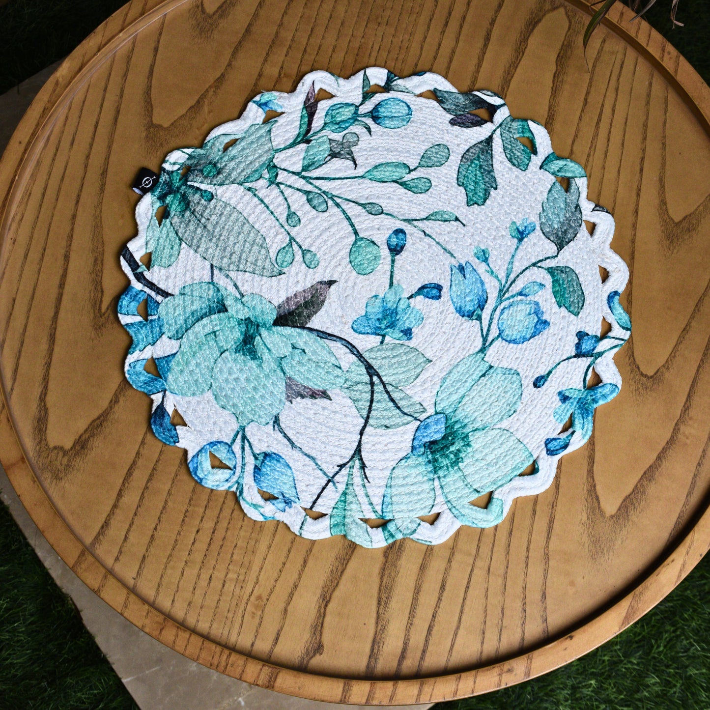 Scallop Bloom Table Mat (Fauna-Blue)
