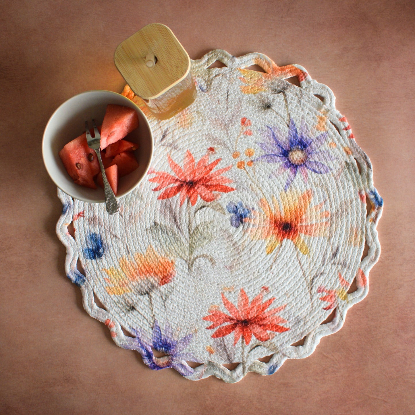 Scallop Bloom Table Mat (Multi)