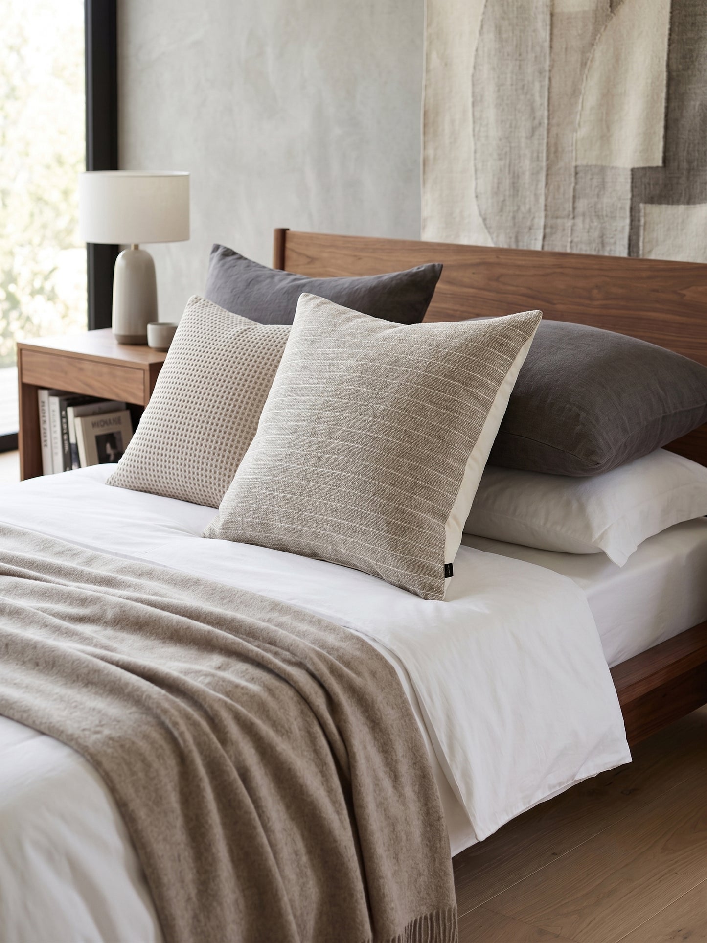 Linen Furrow Cushion
