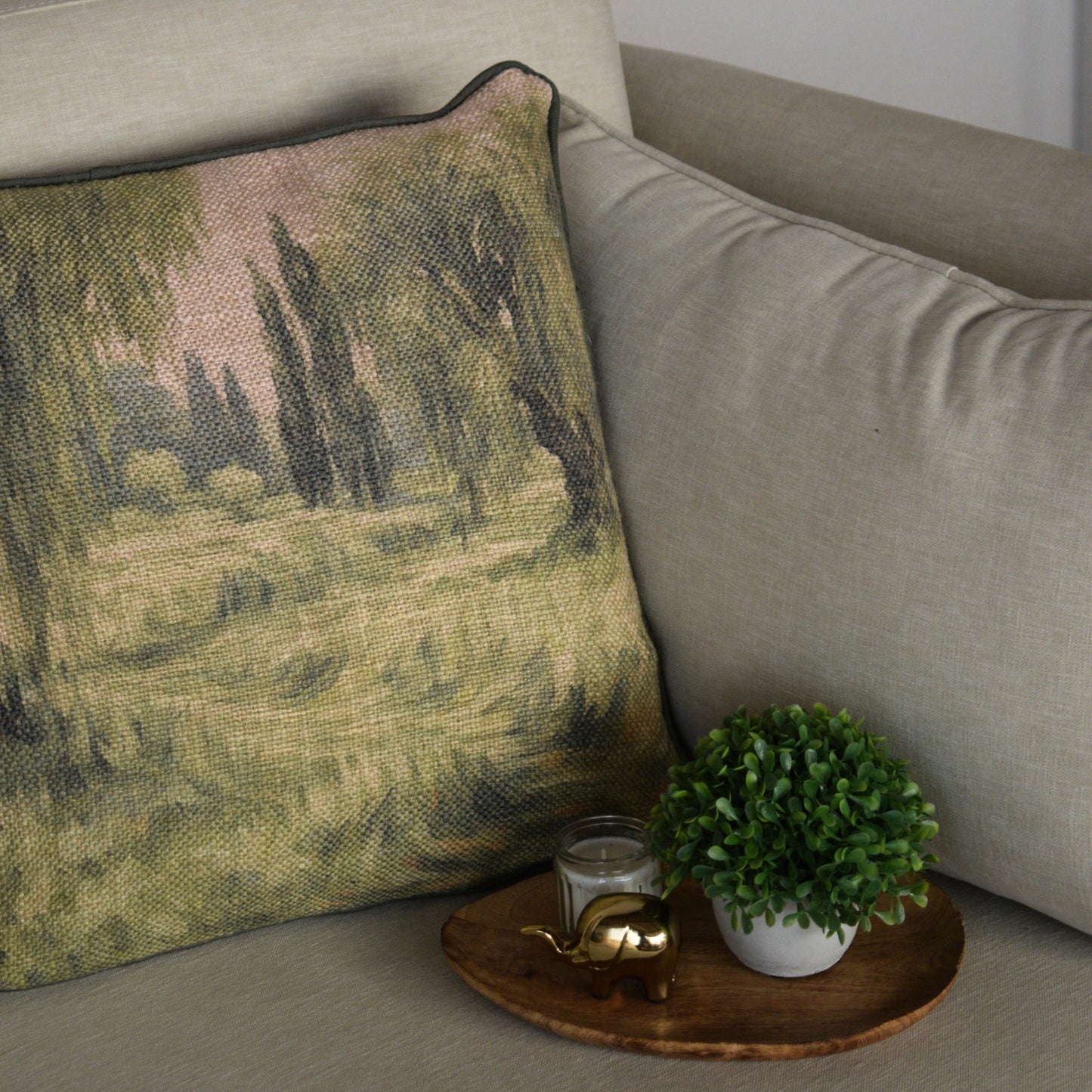 Brushstroke Bloom Cushion Cover