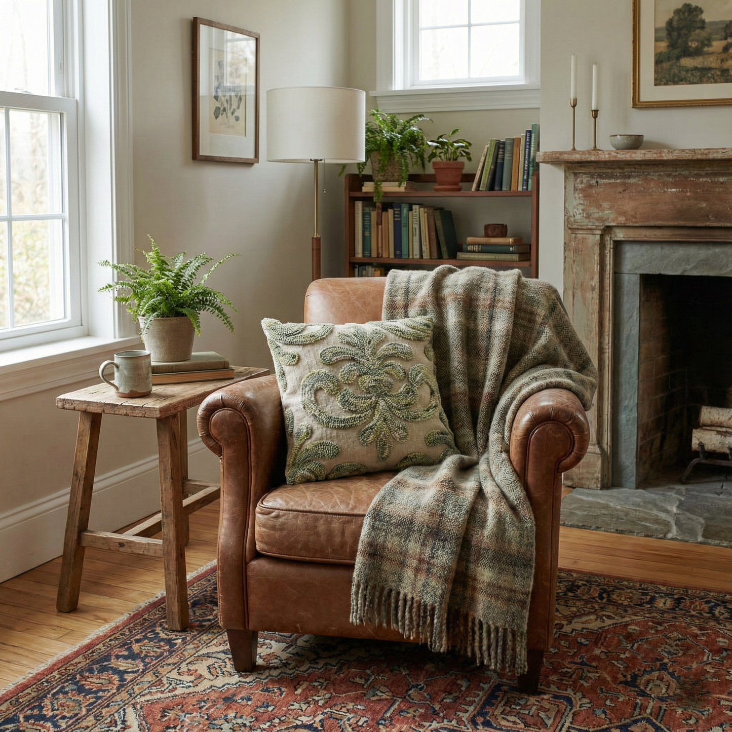 Sage Damask Cushion