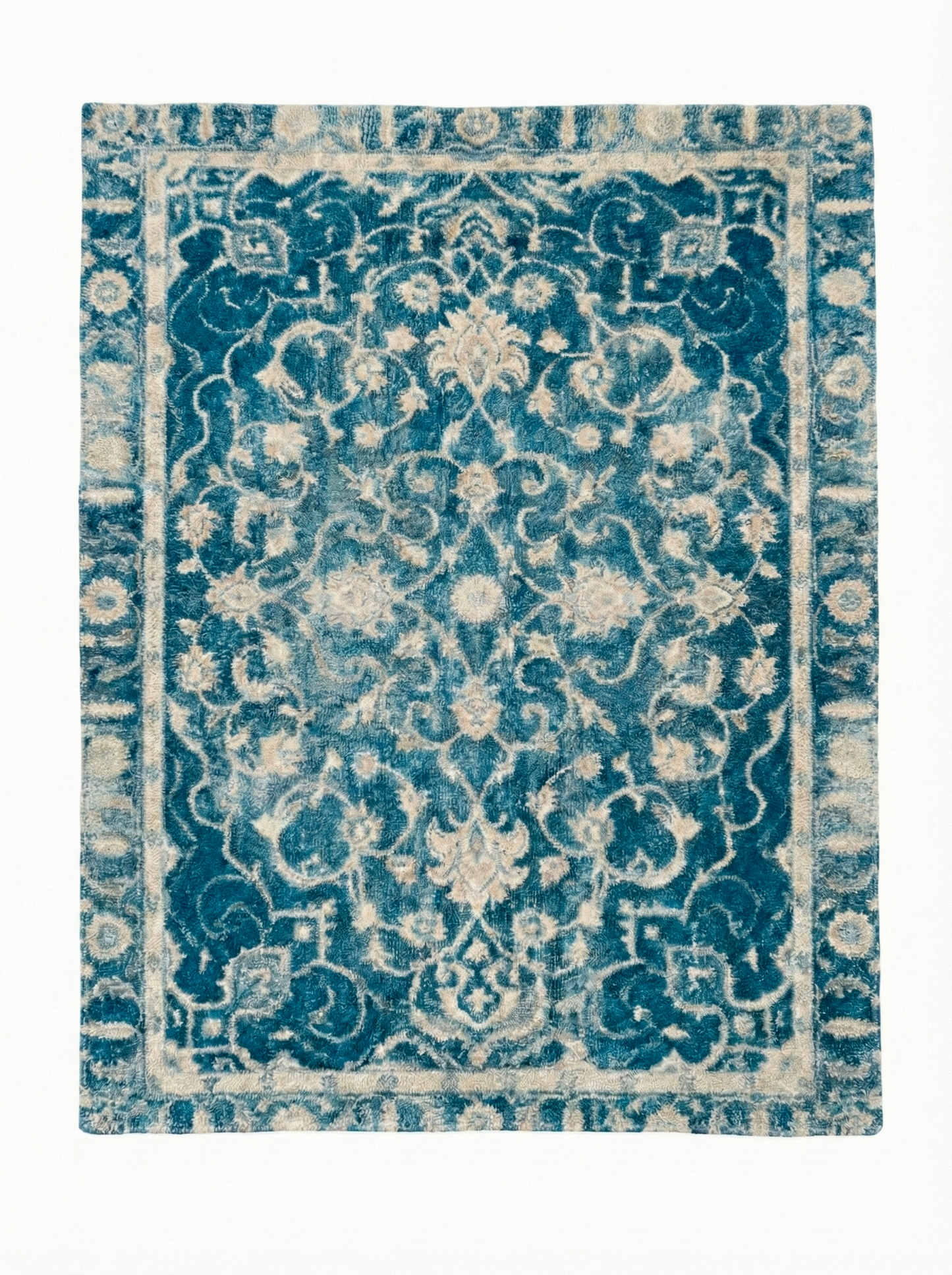 Blue Vintage Medallion Rug