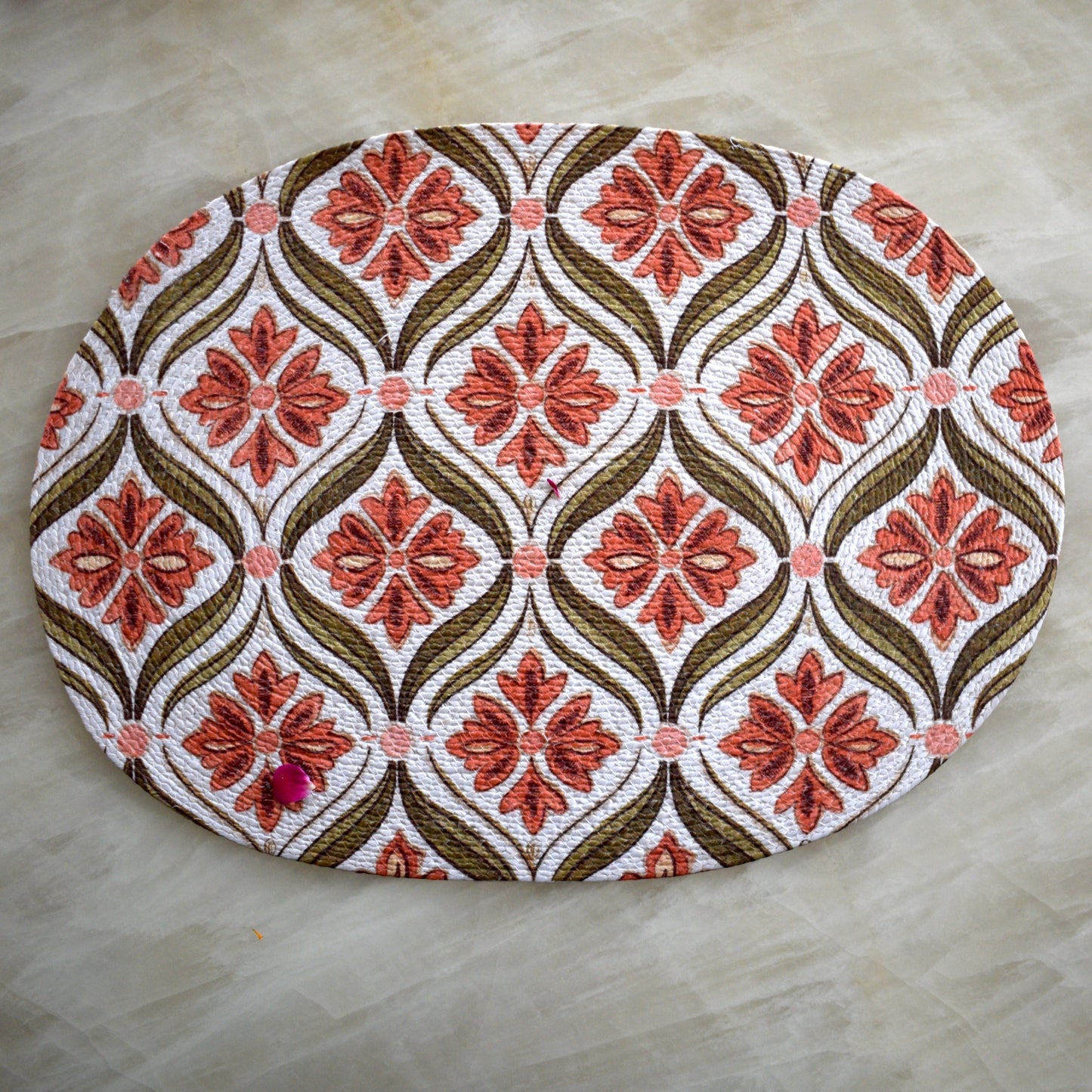 Anaya Aura - Oval Mat ( Peach )