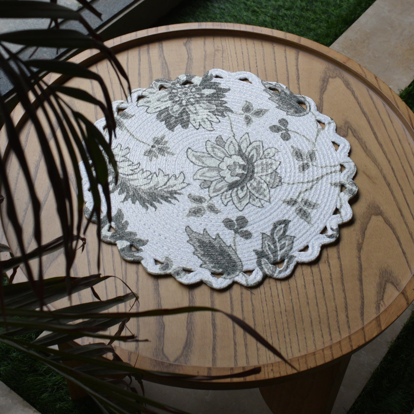 Scallop Bloom Table Mat (Flora-Green)