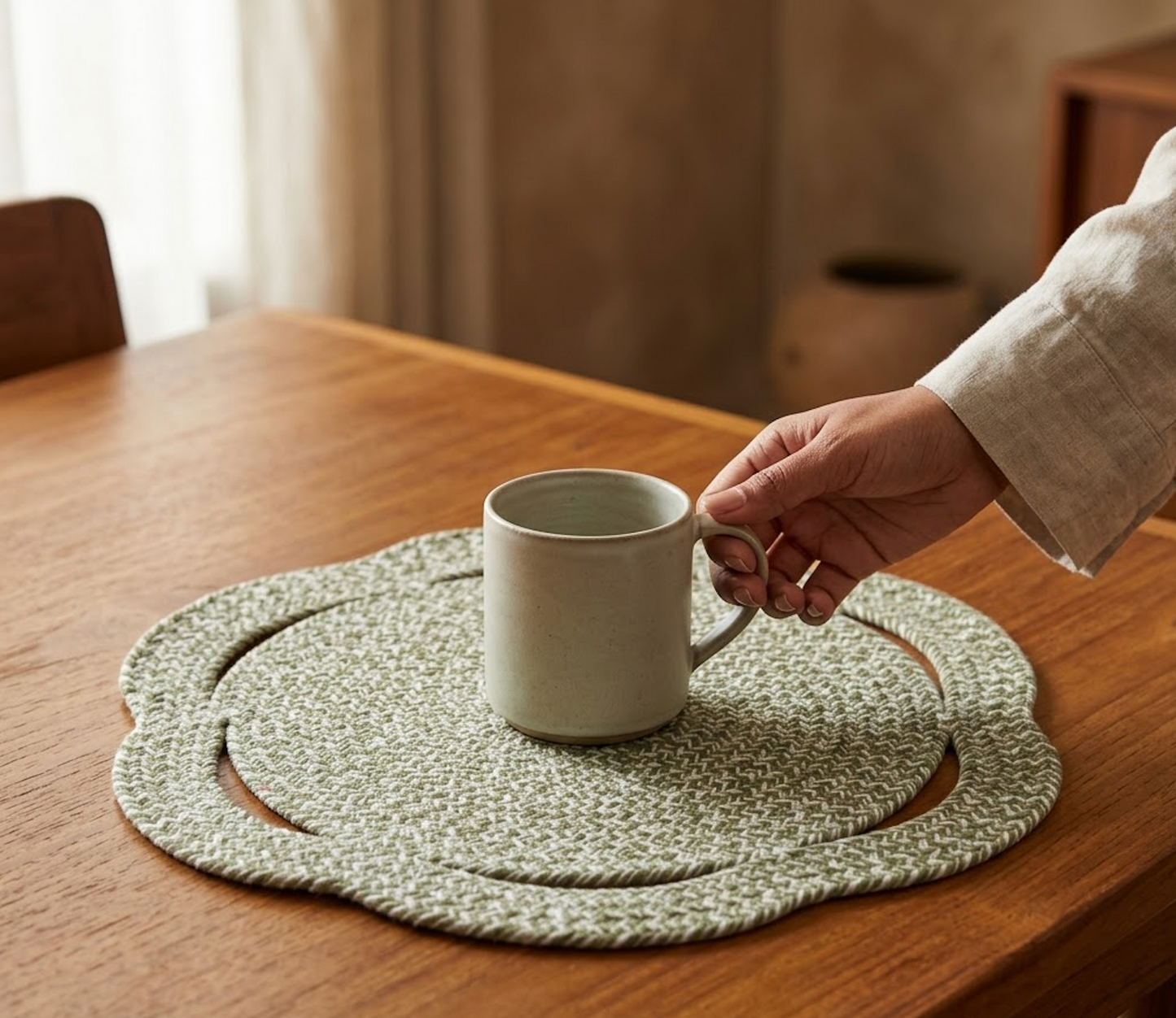 Daisy Braided Table Mat