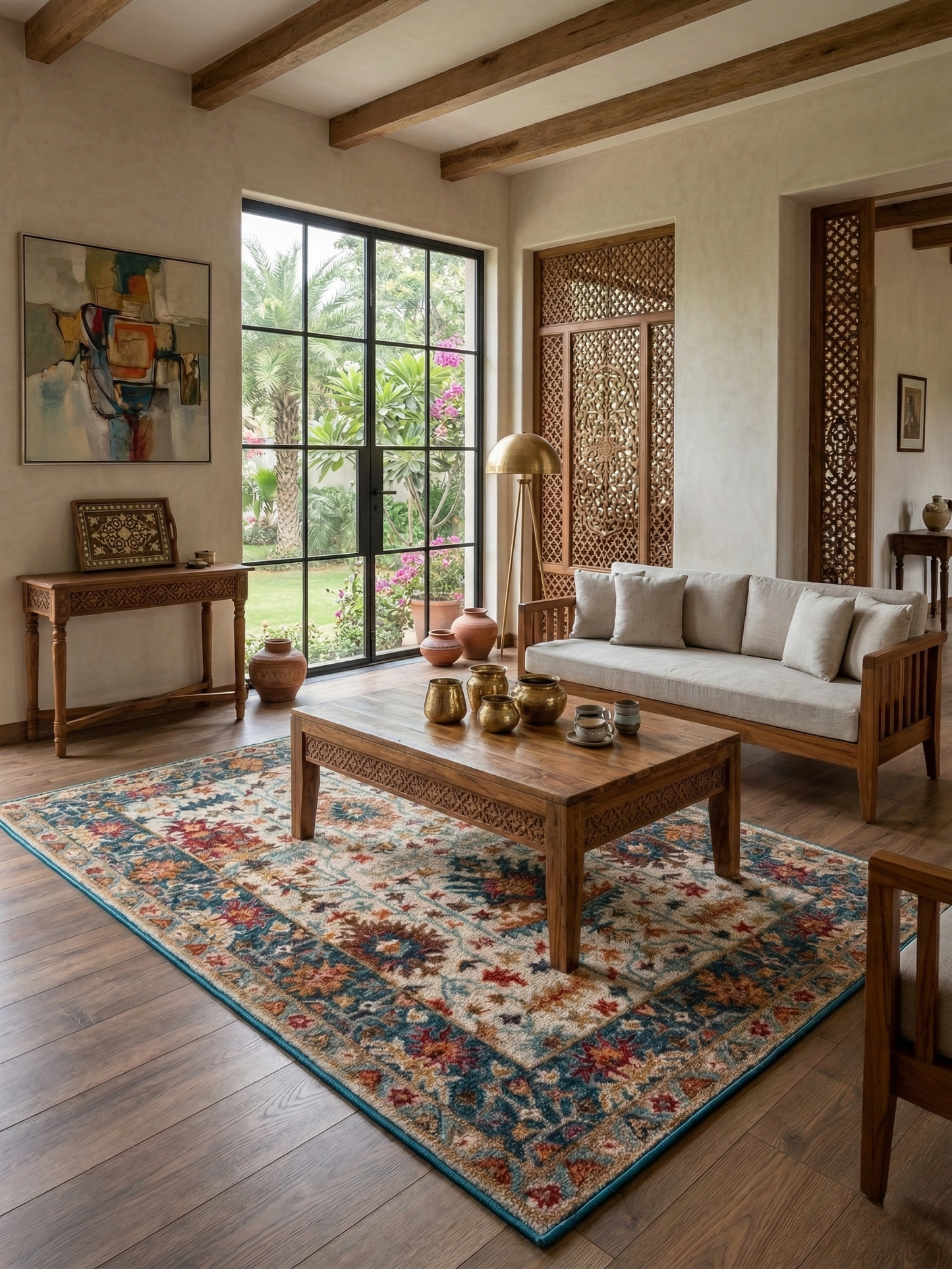 Azure Oushak Rug