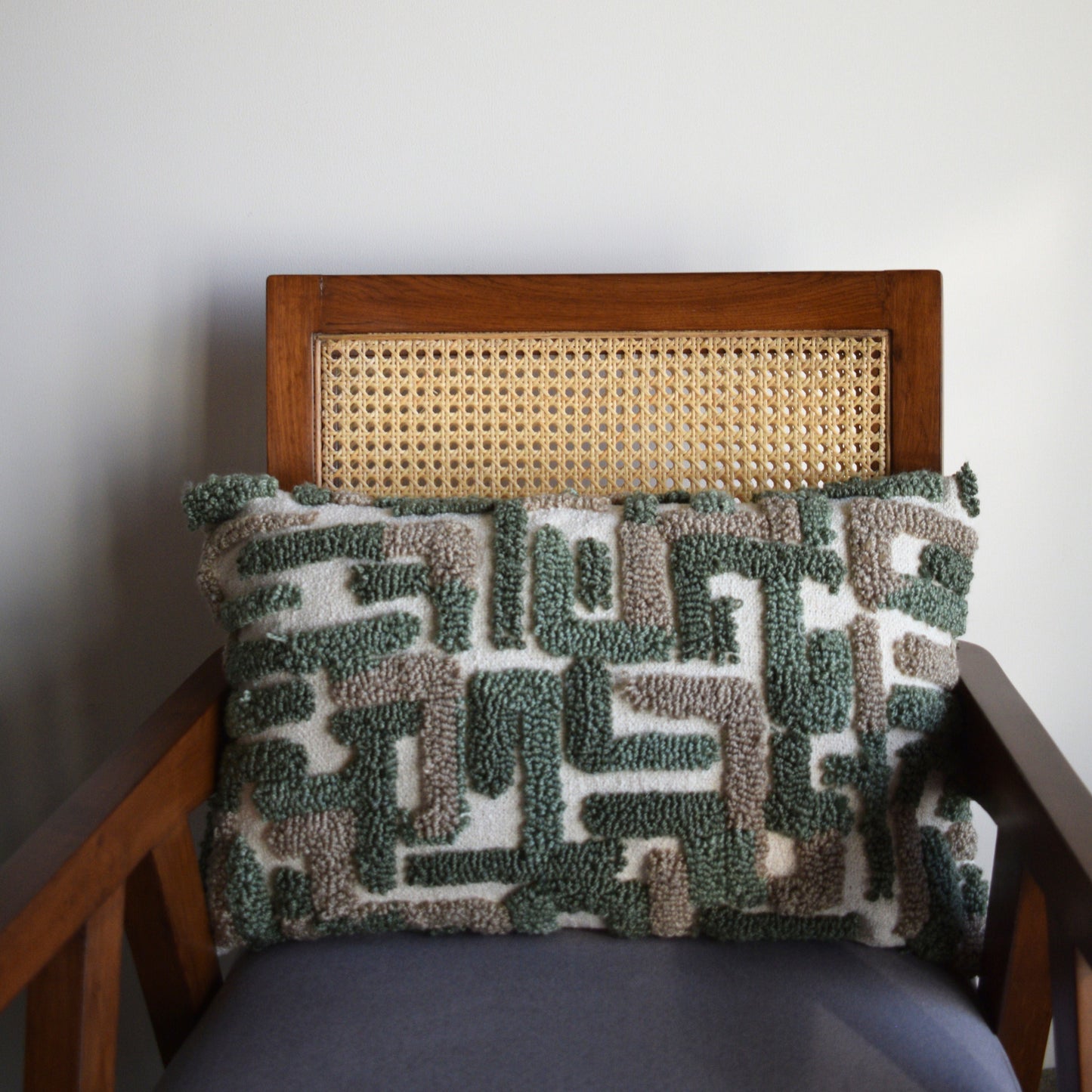 Forest Vein Cushion Cover (Green)