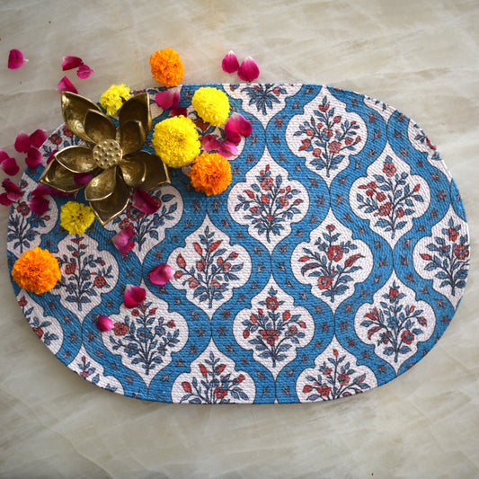 Anaya Aura - Oval Mat (Blue)