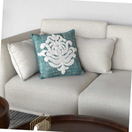 Ornate Grove( Blue) - Cushion Cover