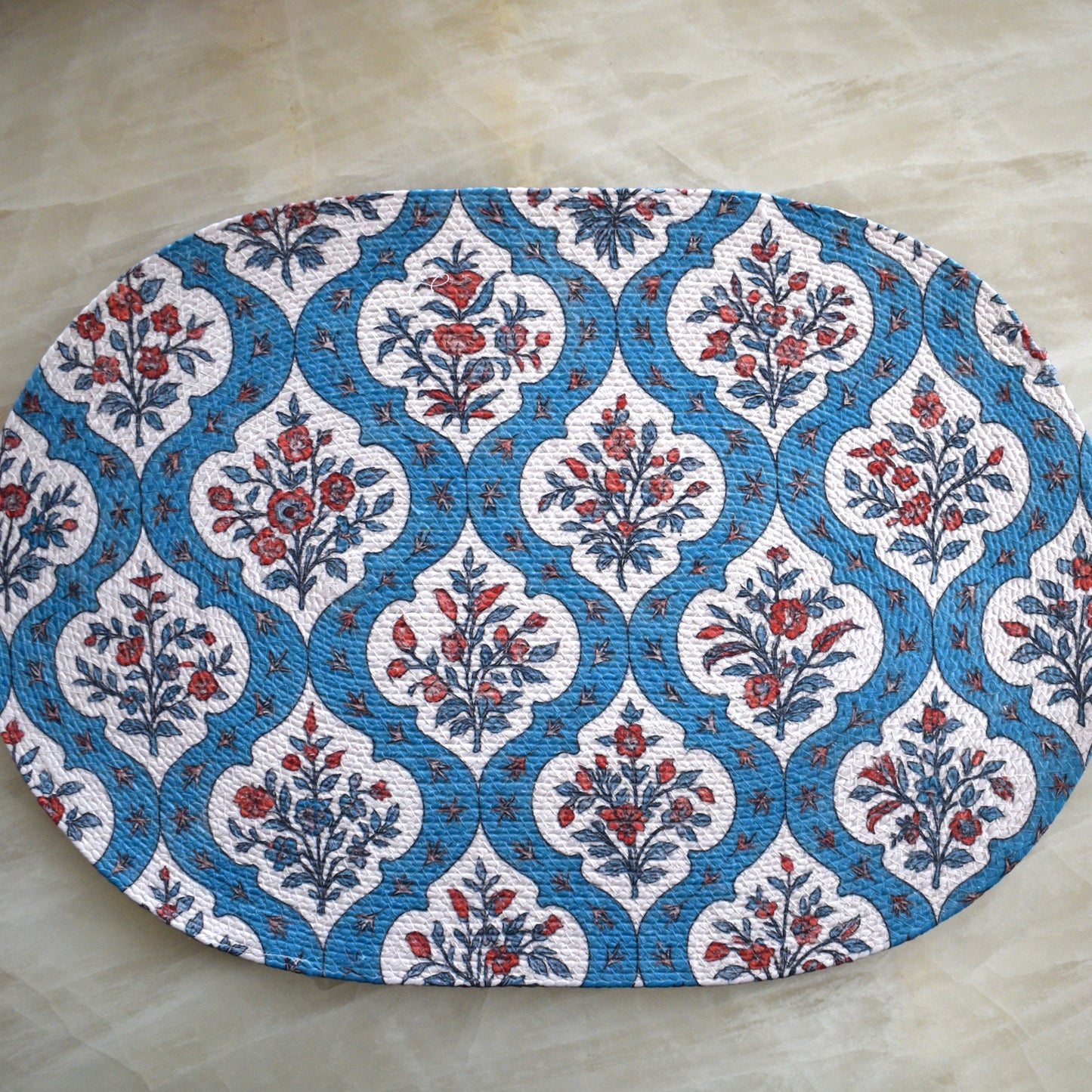 Anaya Aura - Oval Mat (Blue)