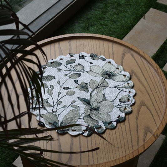 Scallop Bloom Table Mat (Fauna-Green)