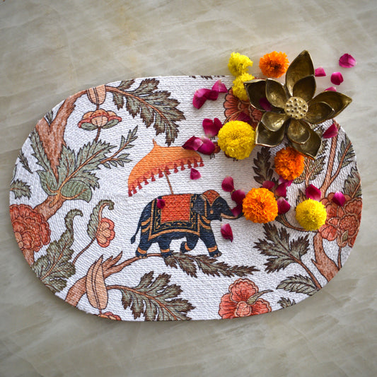 Anaya Aura - Oval Mat (Elephant)