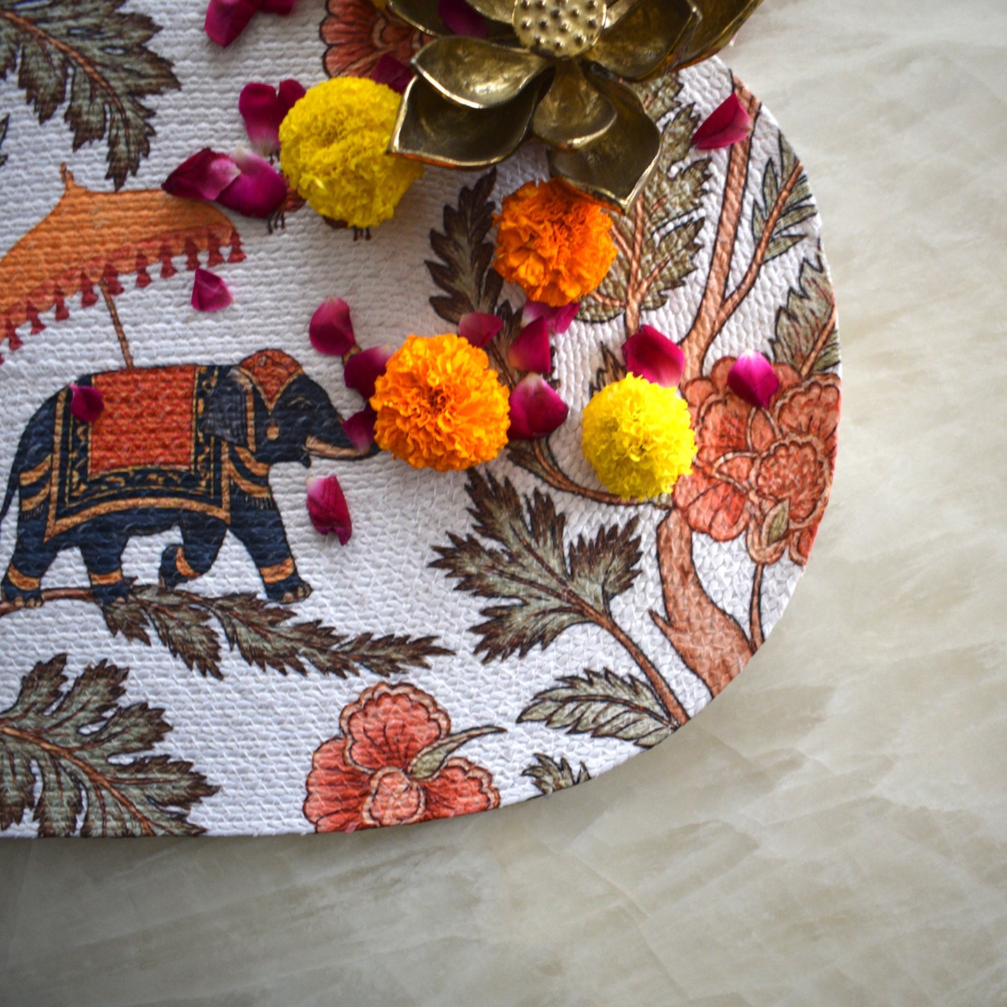 Anaya Aura - Oval Mat (Elephant)