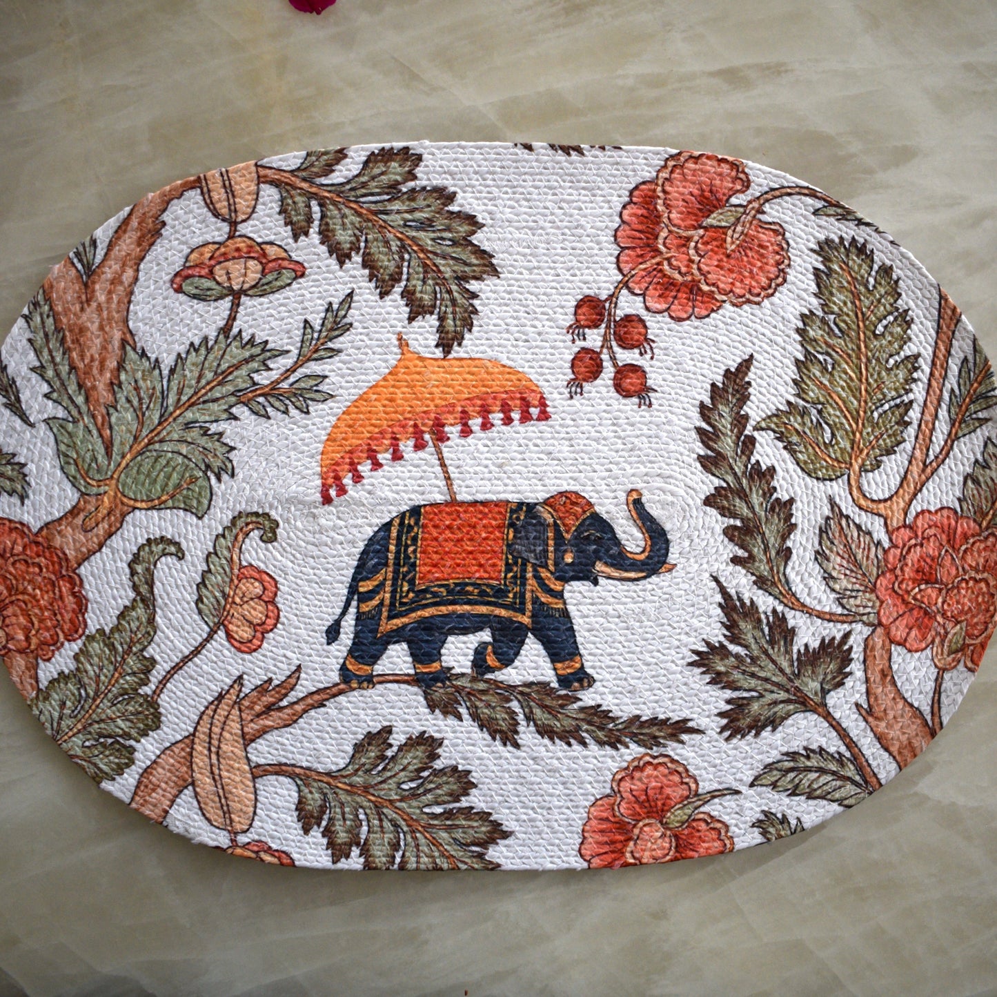 Anaya Aura - Oval Mat (Elephant)