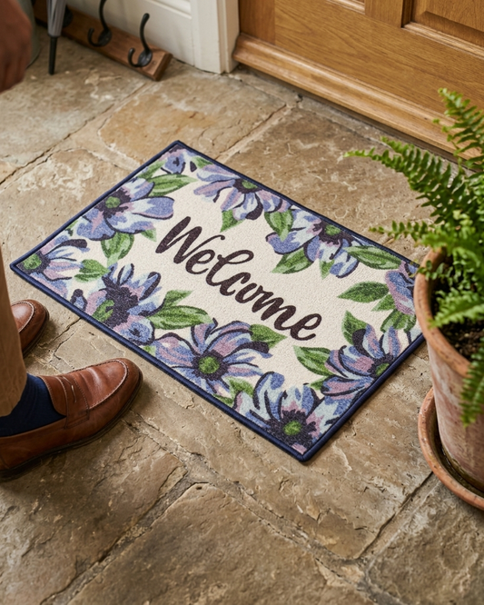 Indigo Welcome Doormat