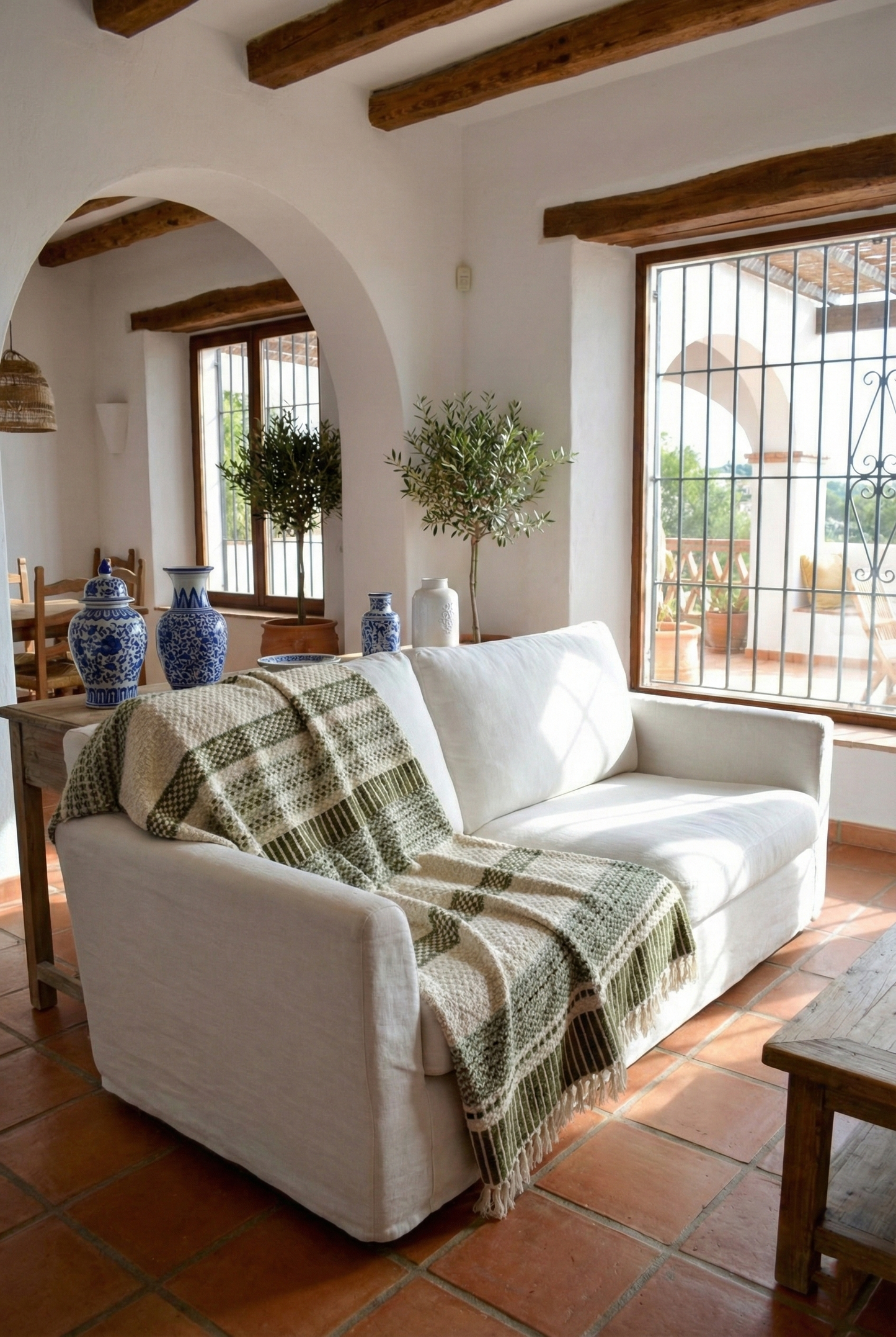 Cozy Cocoon Throw Blanket - Olive