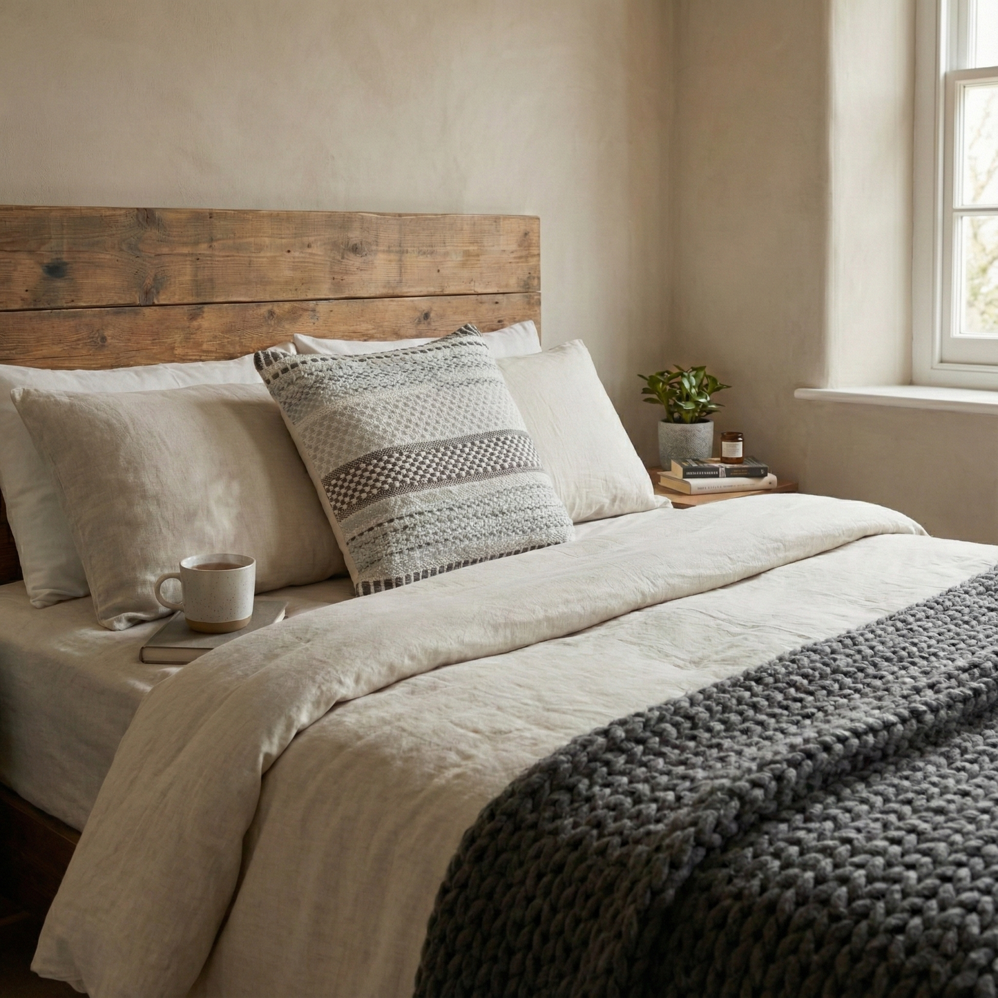 Cozy Cocoon (Grey) Cushion Cover