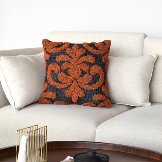 Ornate Grove( Rust) - Cushion Cover