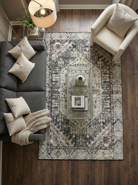 Neutral Heritage Pattern Rug