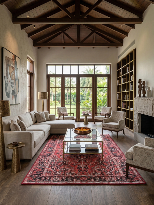 Crimson Medallion Rug