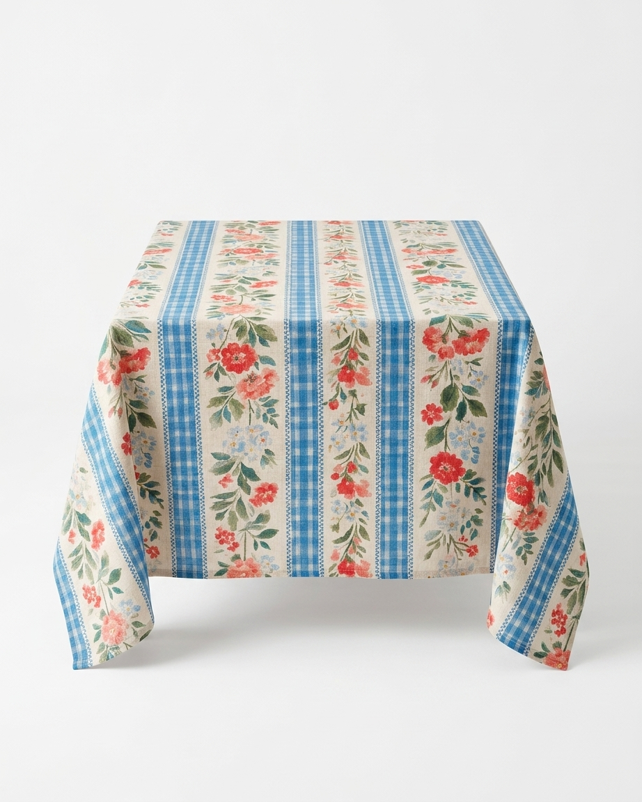 Gingham Garden Table Cloth