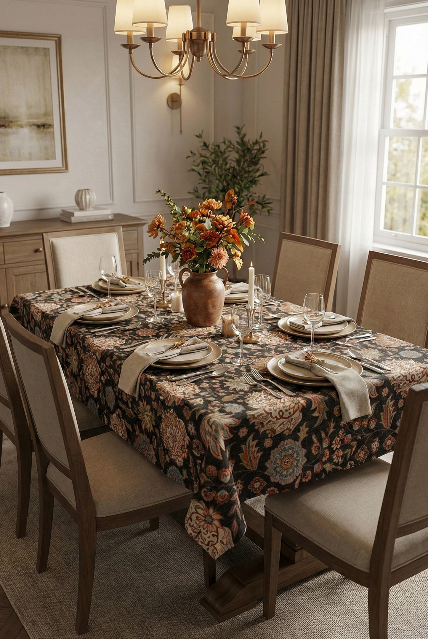 Vintage Garden Table Cloth