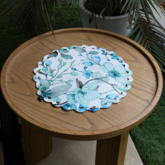 Scallop Bloom Table Mat (Fauna-Blue)