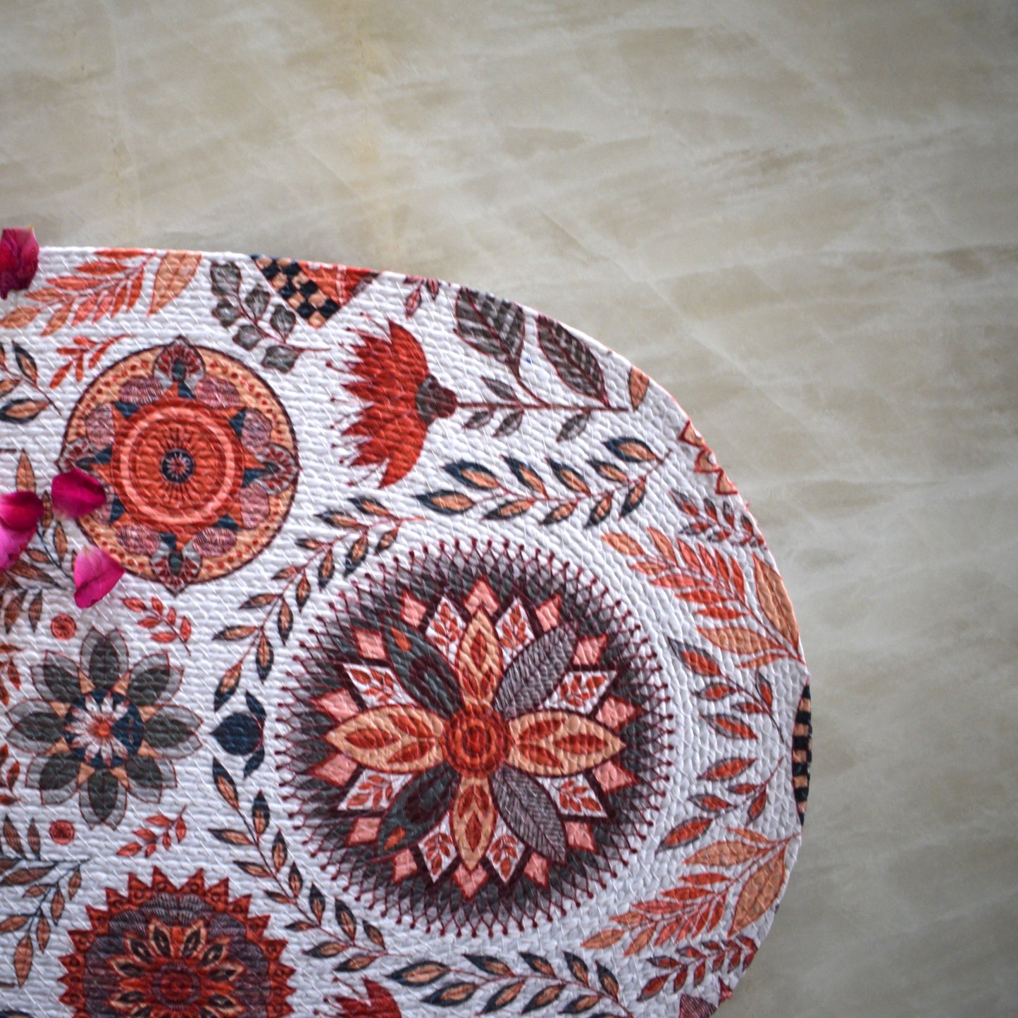 Anaya Aura - Oval Mat (Floral- multi)