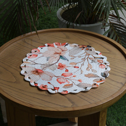 Scallop Bloom Table Mat (Fauna-Peach)