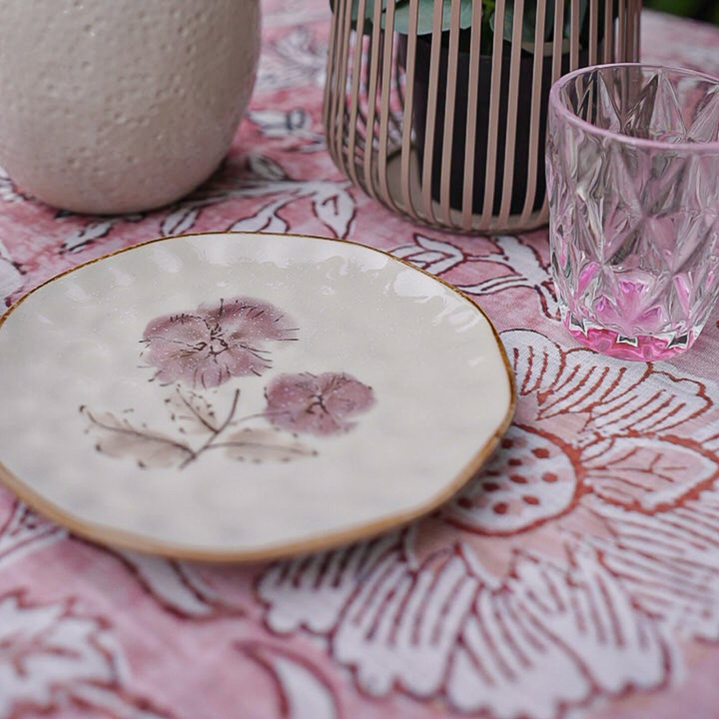 Pastel Garden Lane Table Cloth