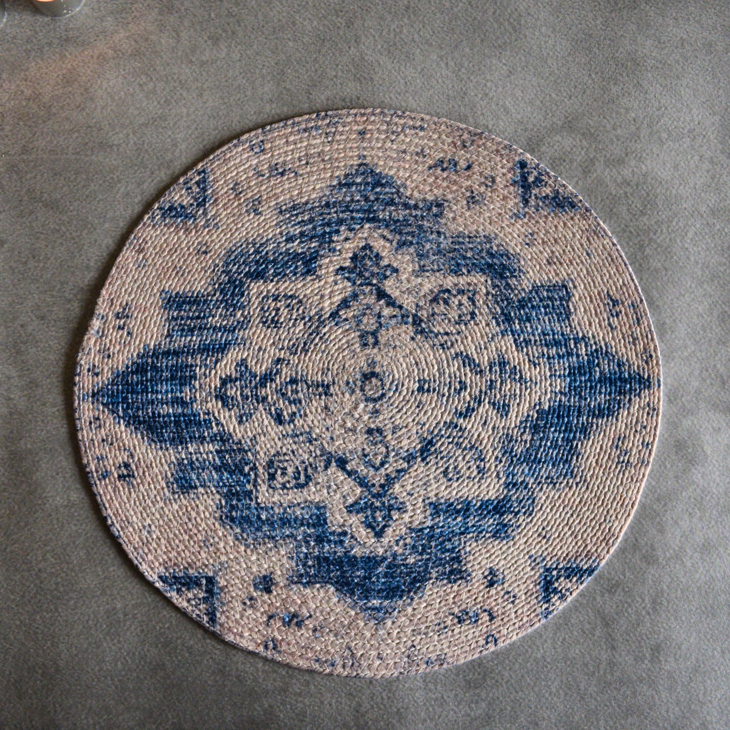 Heritage Printed Table Mat ( Blue )