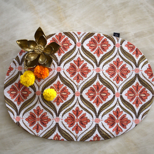 Anaya Aura - Oval Mat ( Peach )