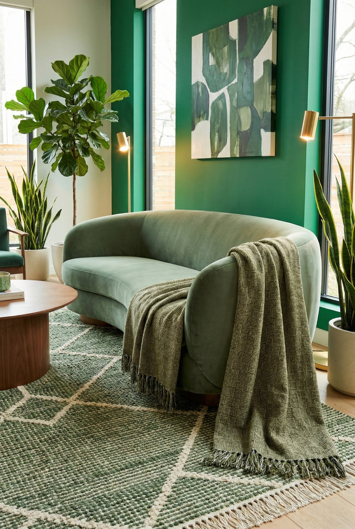 Velora Throw Blanket (Olive)