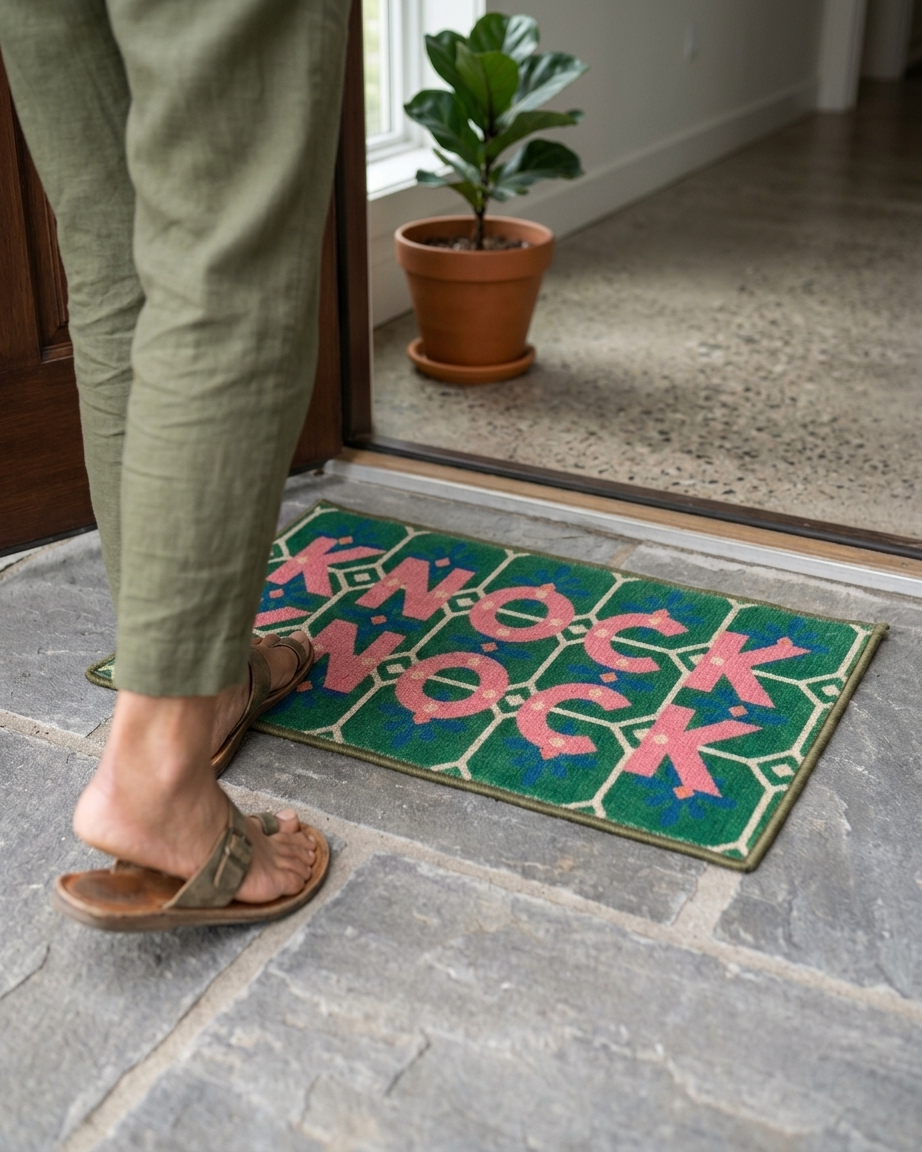 Knock Knock Doormat