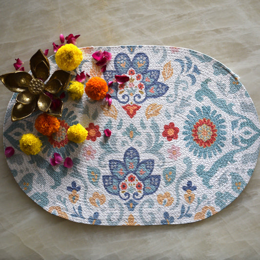 Anaya Aura - Oval Mat (Light Blue)