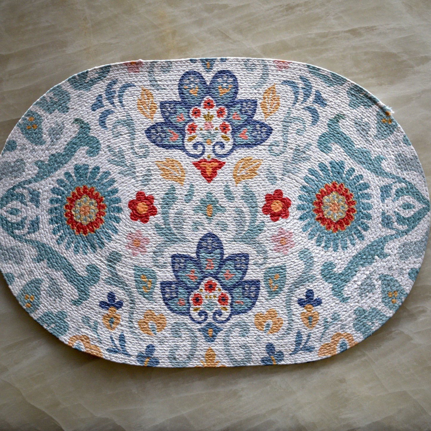 Anaya Aura - Oval Mat (Light Blue)