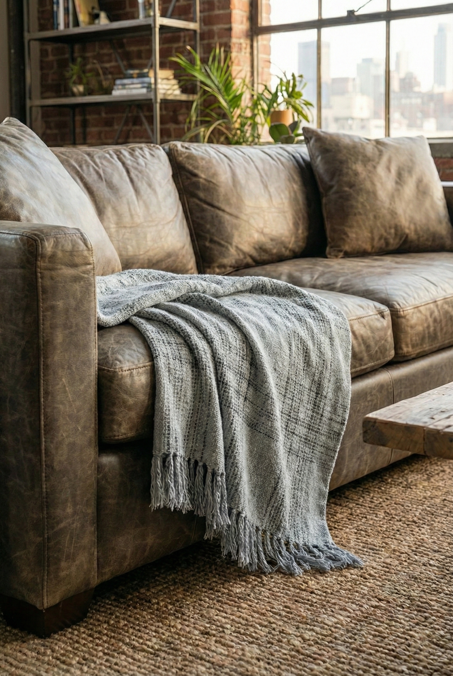 Faye Throw Blanket - Grey