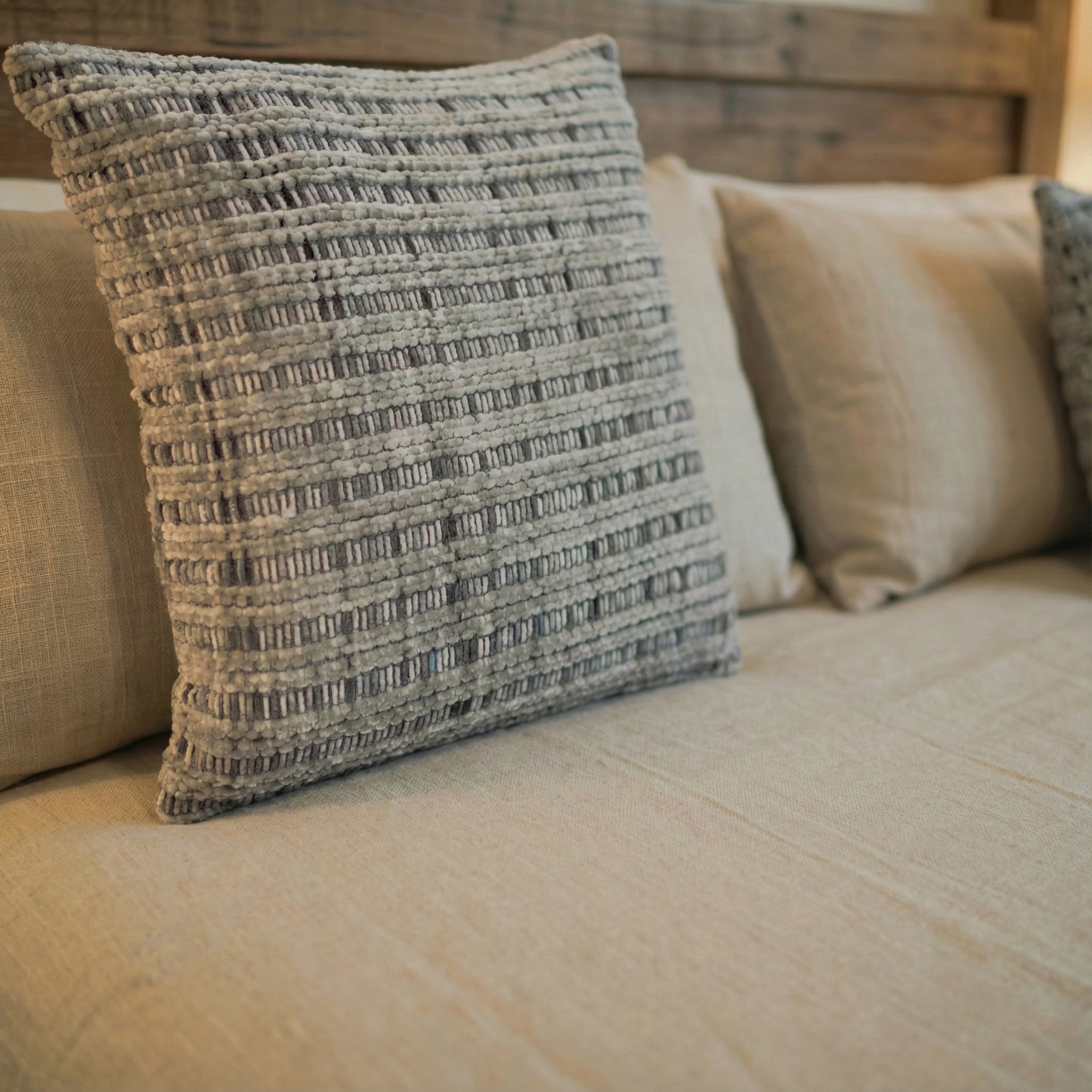 Hearth Hug (Grey) Cushion Cover