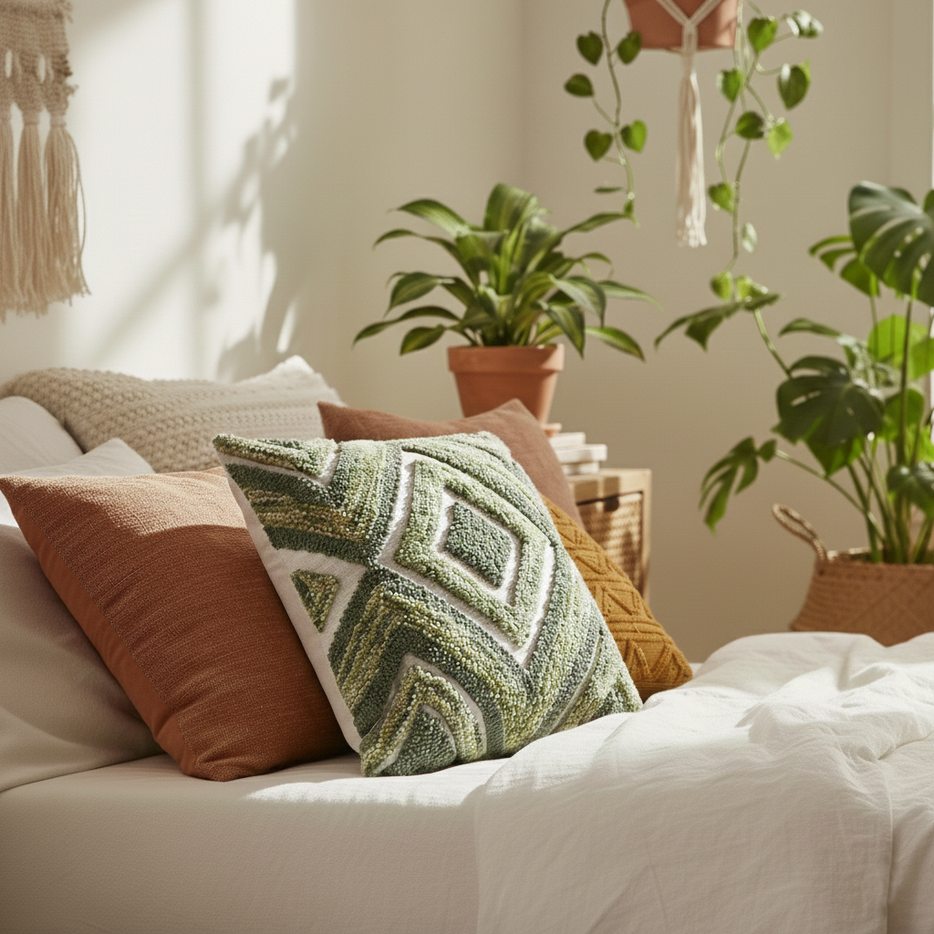Boho Jade Cushion