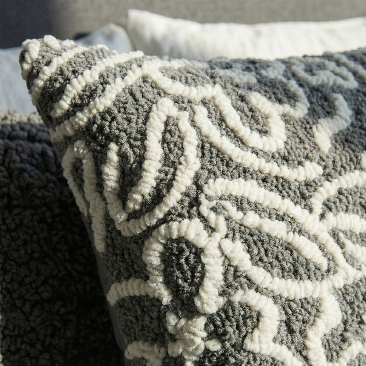 Ash Floral Cushion