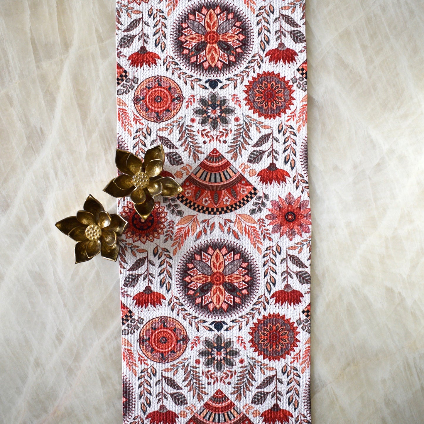 Anaya Aura - Oval Table Runner  (Floral- multi)