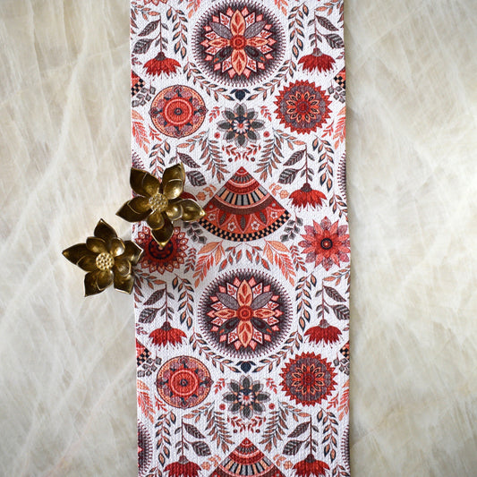 Anaya Aura - Oval Table Runner  (Floral- multi)
