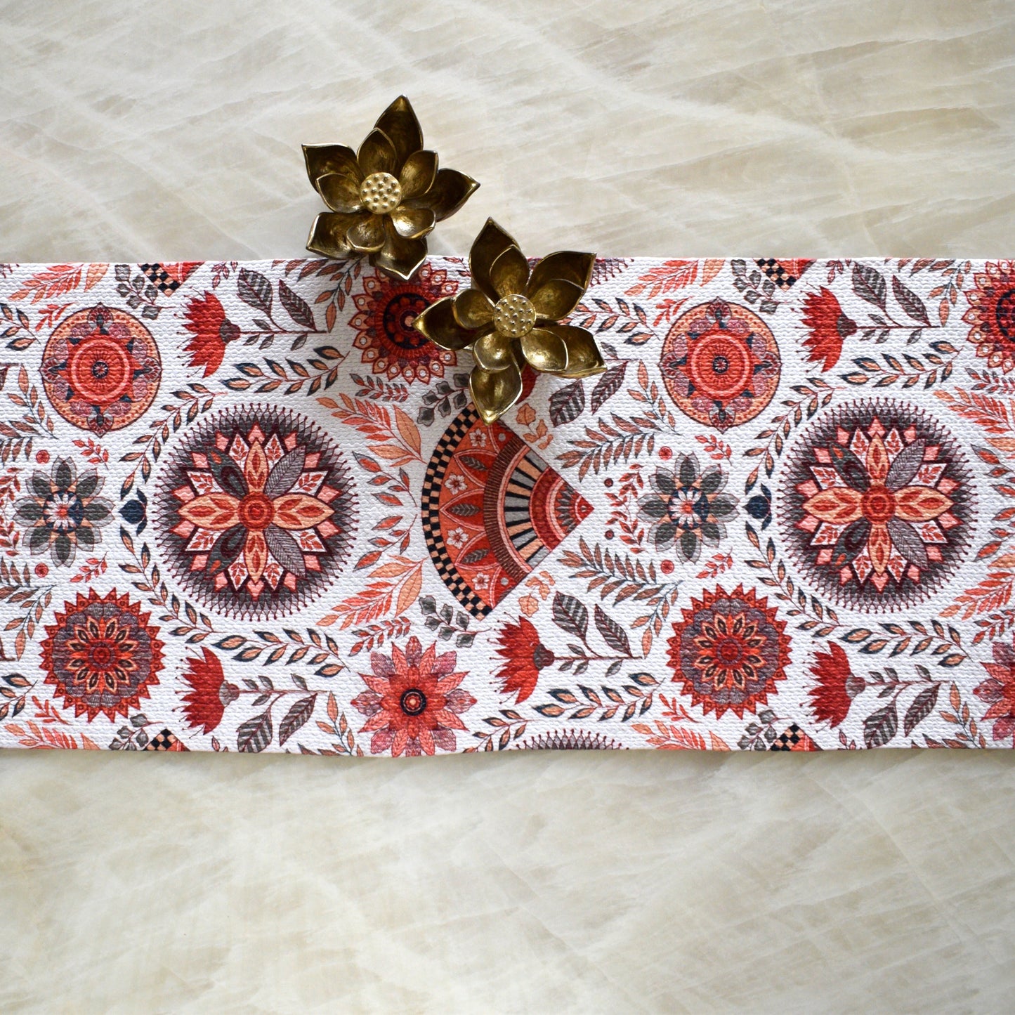 Anaya Aura - Oval Table Runner  (Floral- multi)