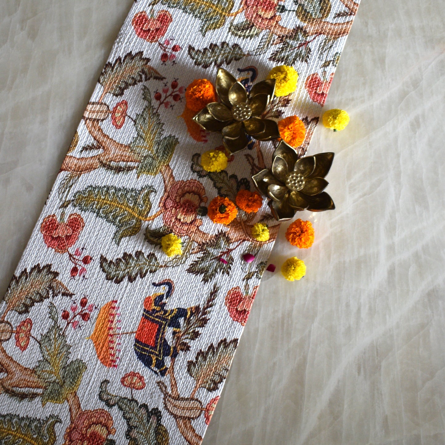 Anaya Aura - Oval Table Runner (Elephant)