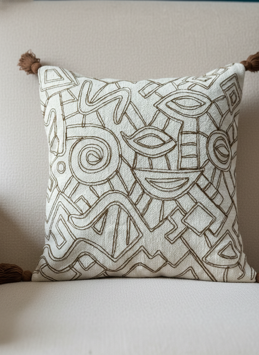 Artisan Scribble Cushion Cover