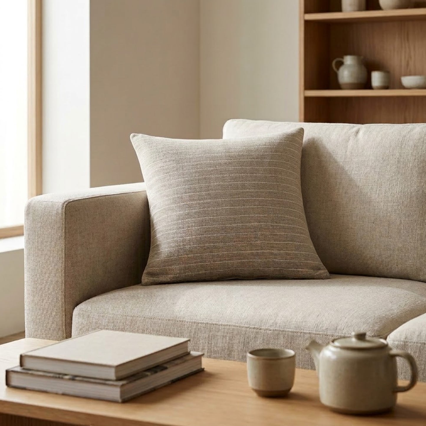 Linen Furrow Cushion