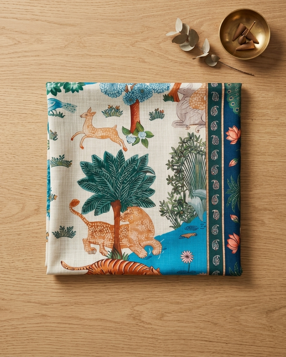 Jungle Darbar Table Cloth